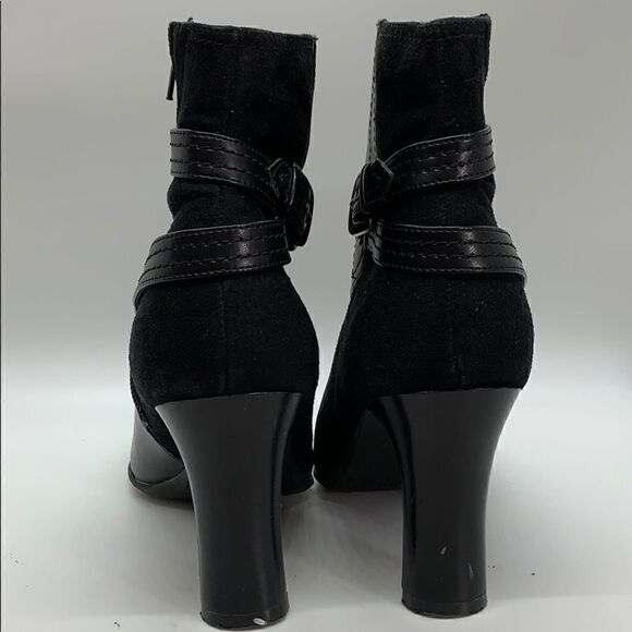 White mountain vegan leather & fabric ankle boots - Picture 4 of 8